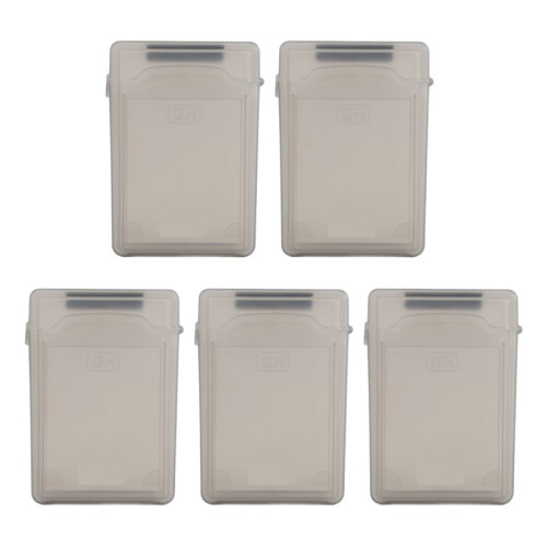 5PZ Custodia Nel Plastica Per Dischi Rigidi IDE  da 3,5 /"Con Disco Rigido