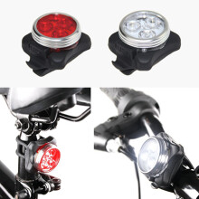 Bicicleta Ao Ar Livre à Prova D'áGua COB 3 LED USB RecarregáVel 4 Modos Bicicleta Passeio Noturno Lâmpada Frontal e Luz Traseira Traseira