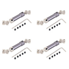 4X Metal Rear Drive Shaft Cvd for 12428 12423 1/12 Rc Car Crawler Short Course Truck Upgrade Hop- Parts,Grey