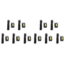 10X Cob Led Scheinwerfer Lampe Scheinwerfer 3 Modus Regen Stirn Lampe Taschen Lampe Kopf Außen Camping Angeln Schwarz