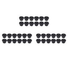 36PCS Metal 4mm M4 Wheel Lock Nuts for 1/10 RC Crawler Car TRX4 TRX6 Axial SCX10 90046 AXI03007 Redcat,Black