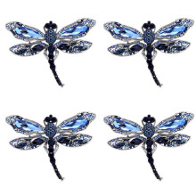 4X Fashion Vintage Dragonfly Brooches for Women Large Insect Brooch Pins Dress Coat Accessories Cute Jewelry Gifts