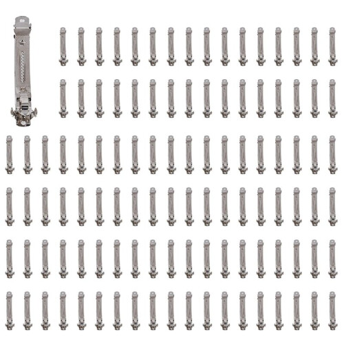 300 St 80 mm Metall Franska Klipp HåRbåGar HåRstäNger - Silver