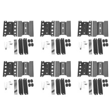 6X Metal RC Car Workstation Work Stand Repair 360 Degree Rotation for 1/8 1/10 1/12 1/16 Scale Models,Black