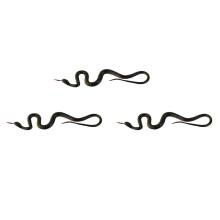 3X Serpent de Simulation en Caoutchouc Jouet de Truc