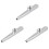 3X New Silver Kazoo Aluminum Alloy 1