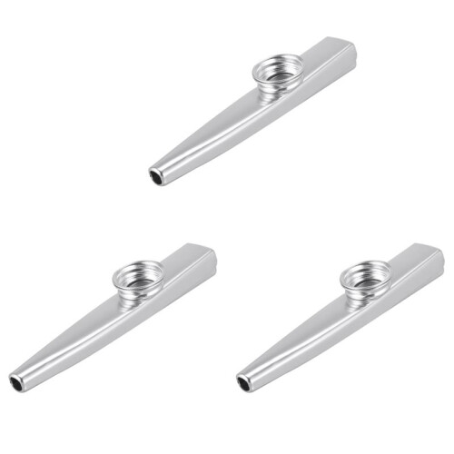 3X Neu Silber Kazoo Aluminiumlegierung