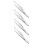 4X 9 cm Metallo Piana Bocca Sopracciglio Forcipe 2