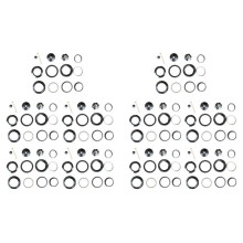 10X Casque de Vélo Robuste Sans Filetage à Pleine Vitesse Ahead Hammer 44MM