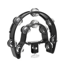 MultiSound Percussion Accessory for Drum Kit with Easily Mountable Cymbal Tambourine Rattle Combo