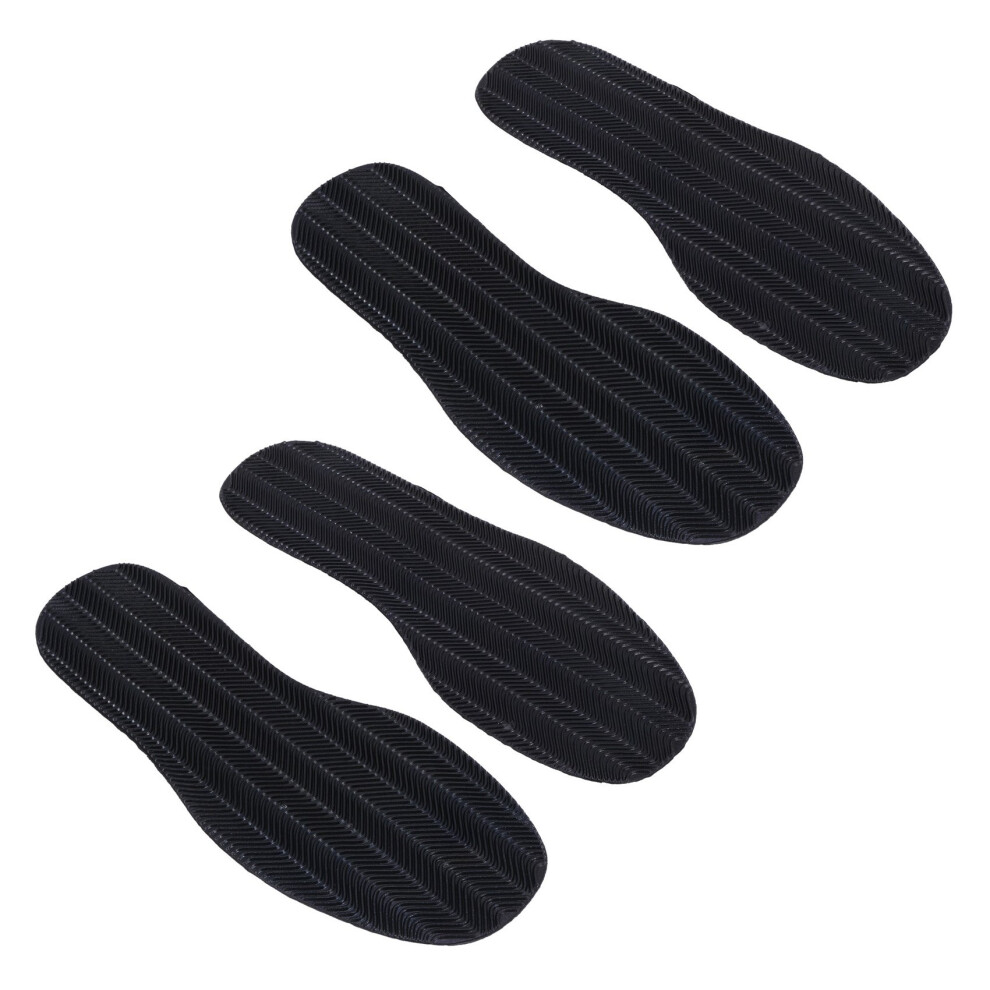 2 Pair Diy Stick Full Soles Heel Shoe Repair Anti-Slip Grip-Rubber Pads - 29X11.5x0.2cm 6034096285861