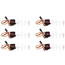 6 Pièces/Lot Servomoteur Numérique 9G Direction à  Vitesse Servo RC Servo à Engrenages en Plastique pour Bateau de Voiture 1/16 1/18 1/24 RC