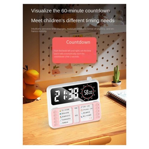 Visual Timer for Kid Adult and Toddler Task Timer with Planning Board Countdown Clock for Schedule  Management 1