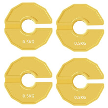 4PCS Gym Micro-Type Platen Halter Fractionele Gewichtsplaat Rubberen Fractionele Gewichtsplaten Add- Opening 35mm 0.5KG