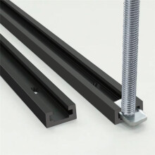 T-Rail Houtbewerking T-Sleuf Schuifrail Verstek Aluminium T-Rail, 19x9,5mm T-Sleuf Verstekrail Mal T-Schroefbevestiging Sleuf