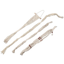 Macrame Plant Hangers - 4 Pack, In Different Designs - Handmade Indoor Wall Hanging Planter Plant Holder - Modern Boho Home Decor