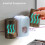 Toothbrush Holder Wall Mounted,Toothpaste Dispenser Wall Mounted for Bathroom Automatic Toothpaste Squeezer with Cover 1