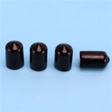 1000Pcs Rubber End Caps 9.5Mm ID PVC Round Tube Bolt Cap Cover Screw Thread Protectors Black