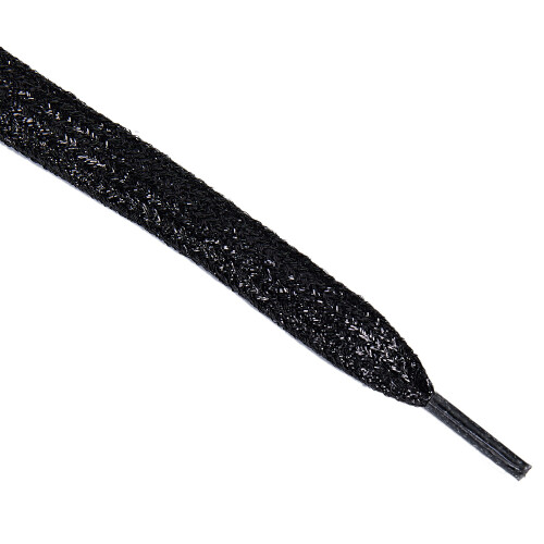shiny flat 1 pair laces in shoe lace black 2