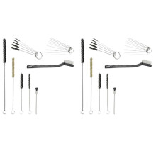 42X Multi-Purpose SprayGun Cleaning Kit PaintGun Cleaning ,  Brushes & Needles, Metal Tube Cleaning Brush Nozzles