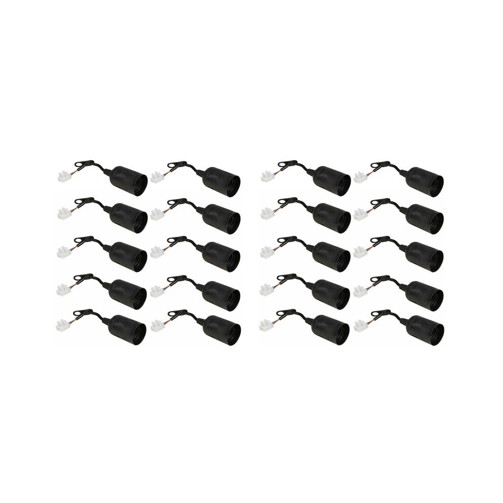 20Pcs E27 Lamp Holder Construction Socket Lamp Holder Diy Construction Site Socket Renovation Socket Lighting Accessorie 6033116813152