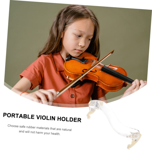 Violin Shoulder Rest with Durable Acrylic Pad, Natural Style Design for Comfortable Support 2
