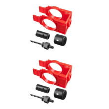 2X Door Lock Installation Kit,Door Hole Drilling Kit for Wooden Doors,Door Lock Hole Saw Door Knob Installation Kit