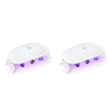 2X Luz UV para Resina, Luz de Resina UV Plegable, LáMpara UV PortáTil y de Curado RáPido de Mayor Potencia, Suministros para Molde de Resina UV