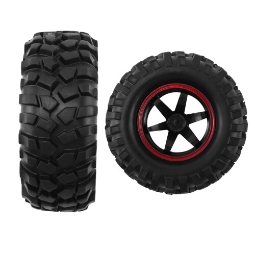 4 PeçAs 1.9 Polegadas 96Mm 1/10 Escala Pneus com Aro de Roda para PeçAs 1/10 SCX10  CC01 D90 CC01 RC Rock Crawler 2