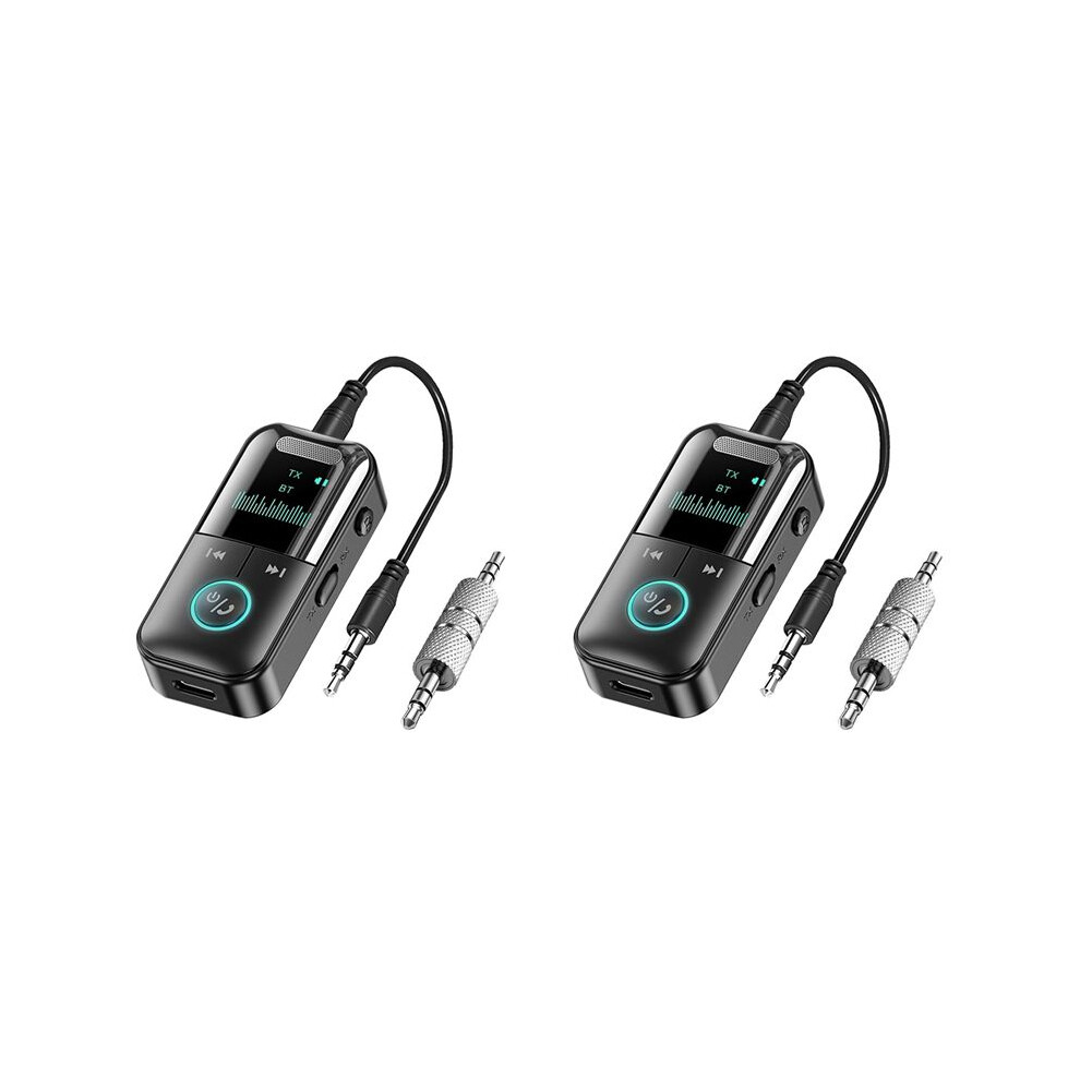 2X 5.4 Transmitter Receiver Wireless Aux Adapter For Tv/Airplane/Car/Hifi/Speaker With Audio Adapter 6032862331187