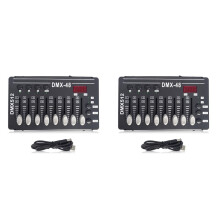 2X Light Console DMX-48 Controller Bar KTV Moving Light Controller Dimming Console Stage Lighting Equipment