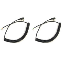2X Walkie Talkie Microfoonkabel Vervangingskabel K-Plug Microfoonkabel Walkie Talkie Accessoires DIY Universele Walkie Talkie