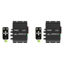 2X LEPY 838 USB  Subwoofer Amplifier HIFI 2.1 12V Car Home Amplifier U Disk Lossless for 4-8 Ohm Speakers