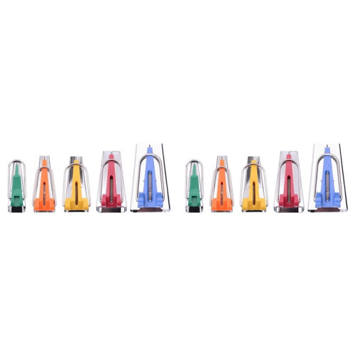 10Pcs Sewing Accessories Bias Tape Maker Set Patchwork Tools 6/9/12/18/25 mm Bias Binding Tape Maker 1