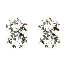 2X Artificial Berry Holly Garland Artificial Berry Vine Decorations 2M Home Decorations Suitable for All Kinds