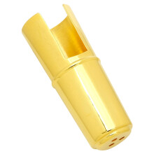 Saxophone Mouthpiece Cap Metal Cover for Alto and Soprano with Scratch Protection Durable Fit