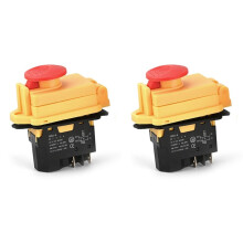 2X YH02-A Interruttore Elettromagnetico 250V 16A 4PIN Pulsante di Avvio per Attrezzature per Macchine Utensili Impermeabile