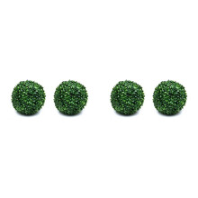 4 Pcs Artificial Plant Topiary Garden Spheres Topiary Plant Outdoor Indoor Decoration for Backyard Decor M