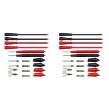 2X Multimeter Test Leads Kit Replacement Test Wire Set Alligator Clips Banana Plugs Test Probes Banana Plugs