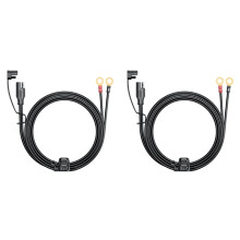2X 12-24V 18AWG SAE 2-Pinowe Szybkozłącze do Zacisku O-Ring Przewód Połączeniowy Kabel Łączący do Ładowarki Akumulatora