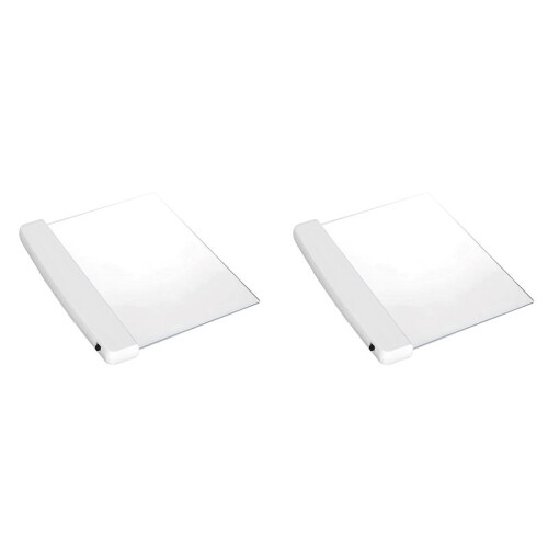 2X LED Flat Panel Night Vision Reading Light, Eye Protection Reading Light Student Night Reading Light White