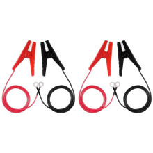 Alligator Clips Booster Jumper Kabel 3FT/90Cm Automotive Batterij Jumper Kabels voor Auto Batterij Opladen Oplader, 4 STKS