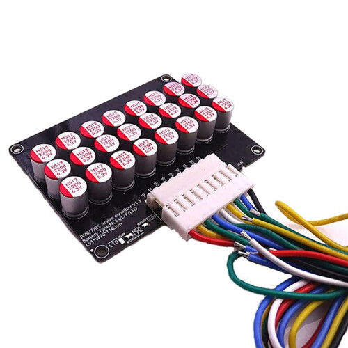 2X Whole Group Balancer 8S 5A Active Lithium Lifepo4 Battery Equalizer  Transfer Capacitor BMS Board with Shell