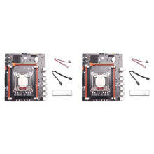 2X X99H Motherboard Kit with E5 2673 V3 CPU+ Cable+ Cable LGA2011-V3 DDR3X4 RAM M.2 NVME PCI-E 3.0 X16 SATA3.0