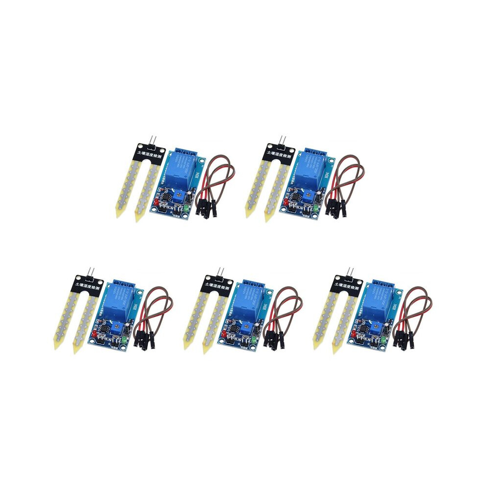5X 12V Soil Moisture Sensor Relay Control Module Automatic Watering Of The Humidity Starting 4713194154485