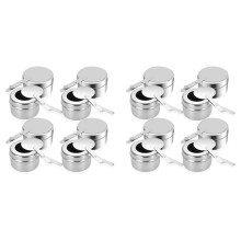 16pcs Chafing Fuel Holder,Stainless Steel Chafe Wick Fuel Holder with Cover,Heat Box Holder for Chafing Dish,Barbecue