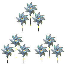 9 Pieces Windmills, Bird Repellent,Fruit Garden,Reflective Windmill, Bird Repellent, Bird Repellent, Reflective Windmill