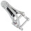 2X Gitarr Tremolo Bridge Ändstycke för LP Jazz Elgitarr B70 ES 355 Bästa Silver 6
