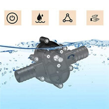 2X New Electric Drill Pump, Hand Self-Priming Liquid Transfer Pumps Oil Fluid Water Pump Portable Pumps
