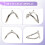 5 Metal Frames Snap Clasp Arch Pattern Coin Style Purse Silver 7